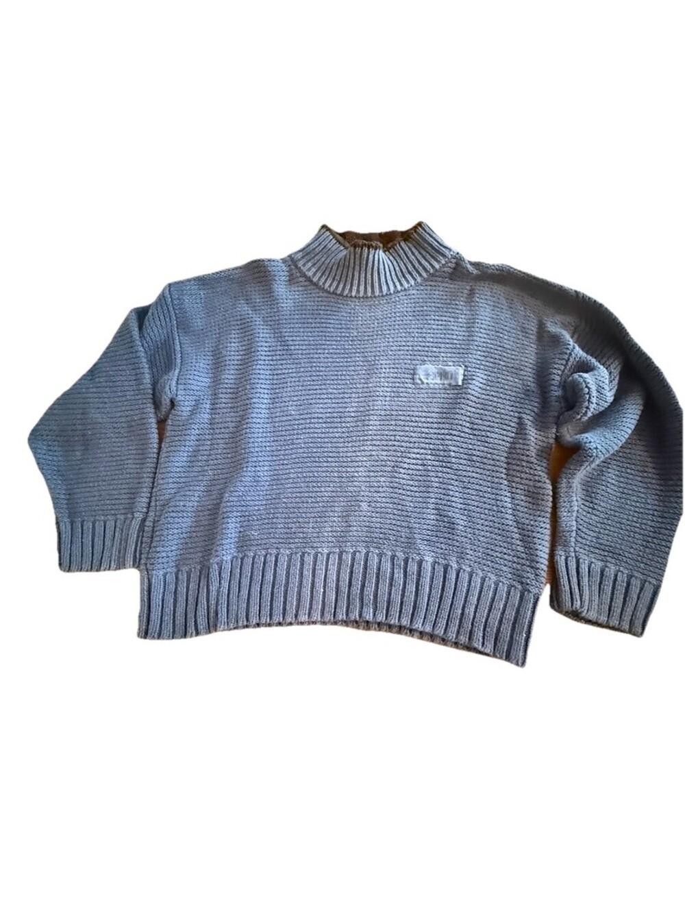 ESPRIT Sport Vintage 90s Blue Ribbed Sweater Size Medium
